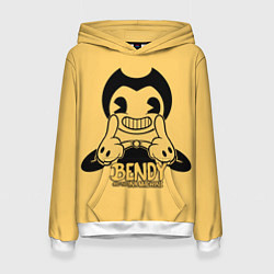 Толстовка-худи женская Bendy And The Ink Machine, цвет: 3D-белый