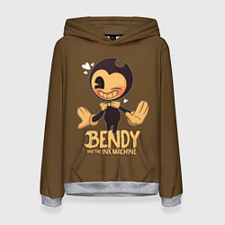 Толстовка-худи женская Bendy And The Ink Machine, цвет: 3D-меланж