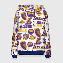 Толстовка-худи женская LAKERS LOGO, цвет: 3D-синий