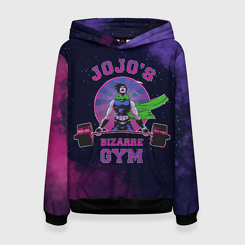 Женская толстовка JoJo’s Bizarre Adventure Gym / 3D-Черный – фото 1