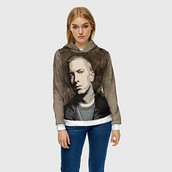 Толстовка-худи женская EMIN?M, цвет: 3D-белый — фото 2