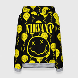 Толстовка-худи женская NIRVANA, цвет: 3D-меланж