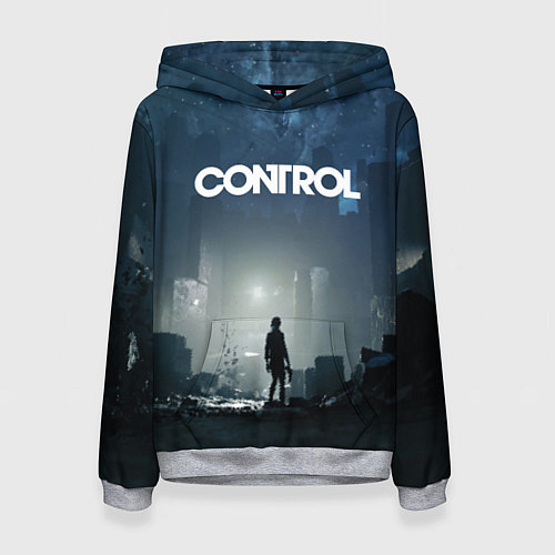 Женская толстовка Control Контрол / 3D-Меланж – фото 1