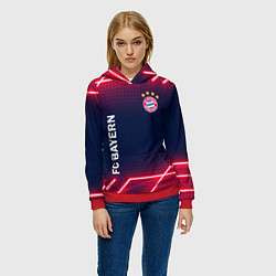 Толстовка-худи женская БАВАРИЯ, цвет: 3D-красный — фото 2