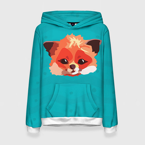 Женская толстовка Лисичка / 3D-Белый – фото 1