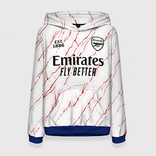 Женская толстовка ARSENAL 2021 - ГОСТЕВАЯ / 3D-Синий – фото 1