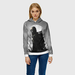 Толстовка-худи женская СТАЛКЕР 2, цвет: 3D-белый — фото 2