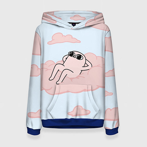 Женская толстовка Мем / 3D-Синий – фото 1