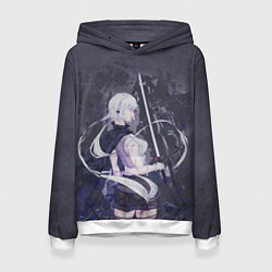 Толстовка-худи женская Ю Ми-Ра, цвет: 3D-белый