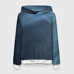 Толстовка-худи женская Дымчатый, цвет: 3D-белый