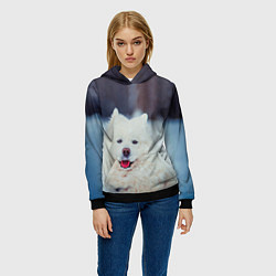 Толстовка-худи женская САМОЕД, цвет: 3D-черный — фото 2