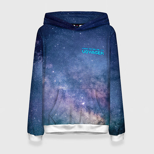 Женская толстовка Услышь мой вой уже, это Voyager / 3D-Белый – фото 1