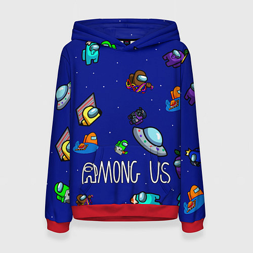 Женская толстовка Among Us Game / 3D-Красный – фото 1