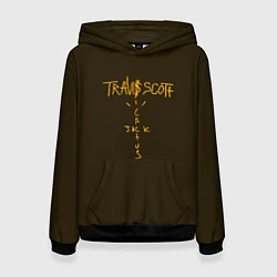 Толстовка-худи женская Travis Scott LOGO, цвет: 3D-черный