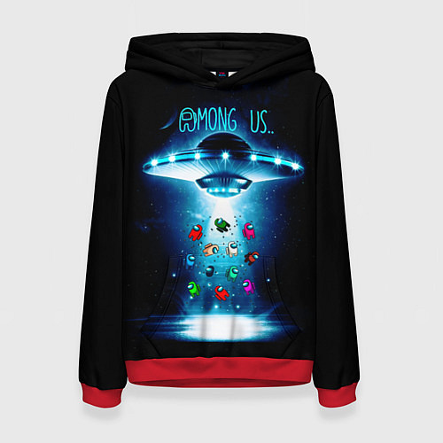 Женская толстовка Среди Нас / 3D-Красный – фото 1