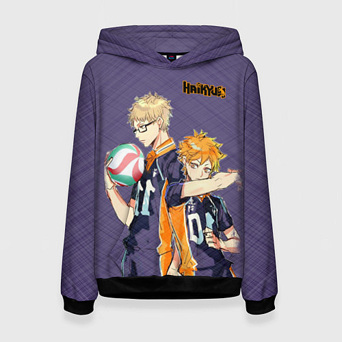 Женская толстовка Haikyu!!! / 3D-Черный – фото 1