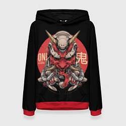 Женская толстовка Cyber Oni Samurai