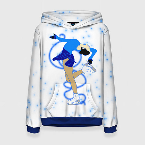 Женская толстовка Фигурное катание / 3D-Синий – фото 1