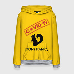 Женская толстовка Dont Panic covid-19