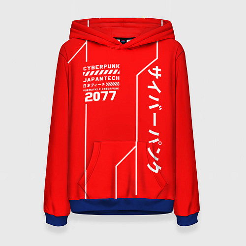 Женская толстовка CYBERPUNK FASHION / 3D-Синий – фото 1