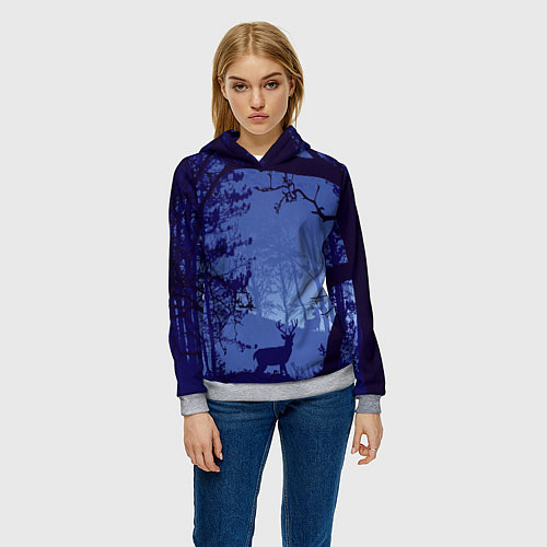 Женская толстовка ЛЕС / 3D-Меланж – фото 3