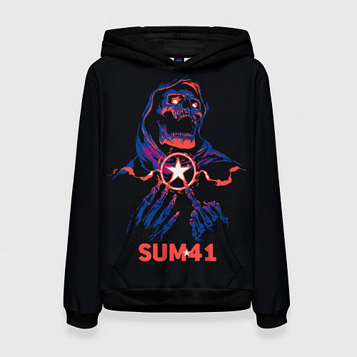 Женская толстовка Sum 41 череп / 3D-Черный – фото 1