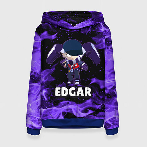 Женская толстовка BRAWL STARS EDGAR / 3D-Синий – фото 1