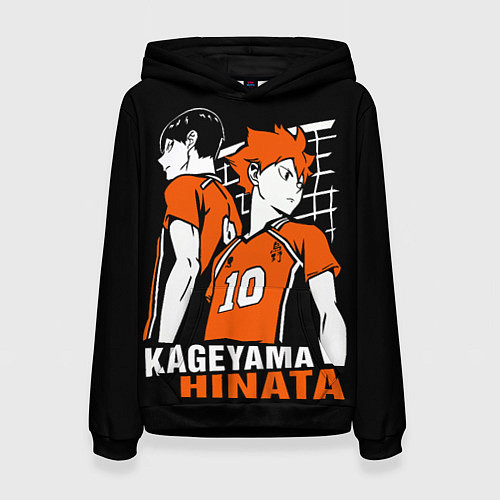 Женская толстовка Haikyuu Hinata Kageyama / 3D-Черный – фото 1