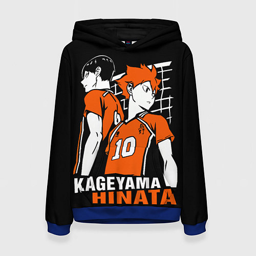 Женская толстовка Haikyuu Hinata Kageyama / 3D-Синий – фото 1