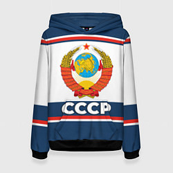 Толстовка-худи женская СССР, цвет: 3D-черный