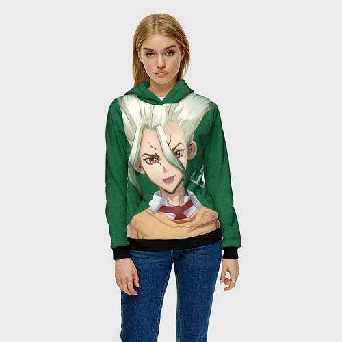 Женская толстовка Доктор Стоун / 3D-Черный – фото 3