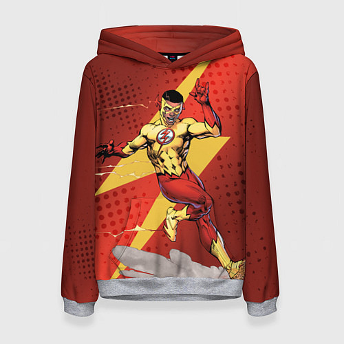 Женская толстовка Kid Flash / 3D-Меланж – фото 1