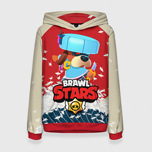 Женская толстовка Brawl Stars - Ronin Ruffs / 3D-Красный – фото 1