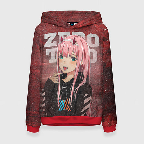 Женская толстовка Zero Two / 3D-Красный – фото 1