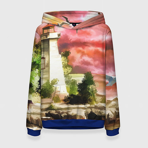 Женская толстовка Lighthouse / 3D-Синий – фото 1