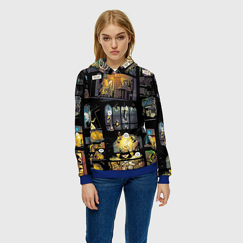 Женская толстовка LITTLE NIGHTMARES / 3D-Синий – фото 3