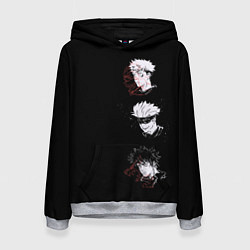 Толстовка-худи женская Jujutsu Kaisen, цвет: 3D-меланж