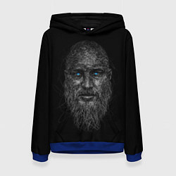 Толстовка-худи женская Ragnar Lodbrok, цвет: 3D-синий