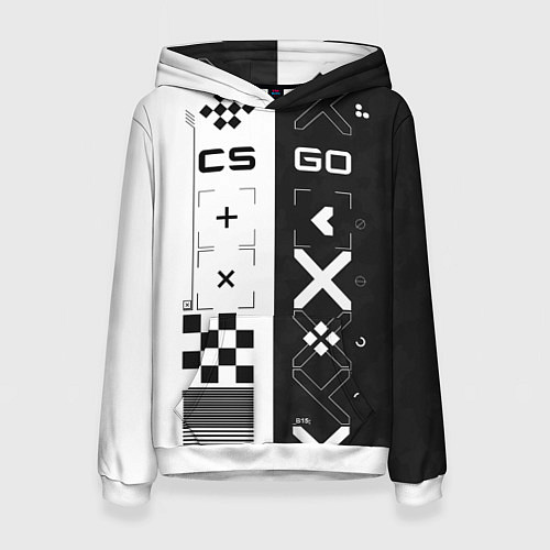 Женская толстовка Printstream Поток информации / 3D-Белый – фото 1