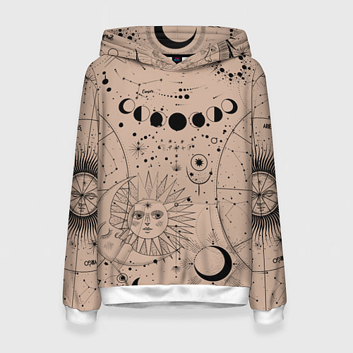 Женская толстовка Звездное небо / 3D-Белый – фото 1