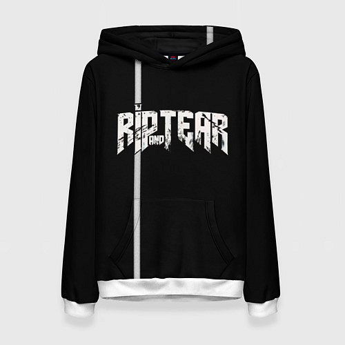 Женская толстовка Doom Rip and Tear / 3D-Белый – фото 1