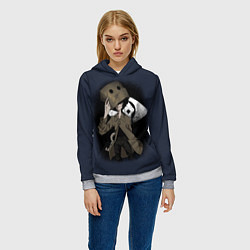 Толстовка-худи женская Little Nightmares 2 MONO, цвет: 3D-меланж — фото 2