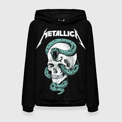 Толстовка-худи женская Metallica, цвет: 3D-черный