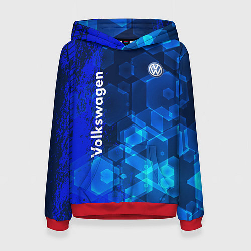 Женская толстовка Volkswagen / 3D-Красный – фото 1
