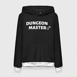 Толстовка-худи женская Dungeon Master, цвет: 3D-белый