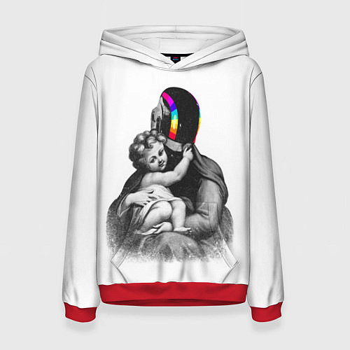 Женская толстовка Daft Punk / 3D-Красный – фото 1