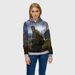 Толстовка-худи женская DAYZ POSTER ДЕЙЗИ ПОСТЕР Z, цвет: 3D-меланж — фото 2