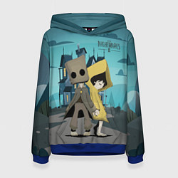 Толстовка-худи женская Little Nightmares 2, цвет: 3D-синий