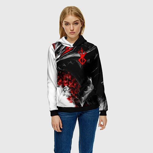 Женская толстовка BERSERK БЕРСЕРК / 3D-Черный – фото 3
