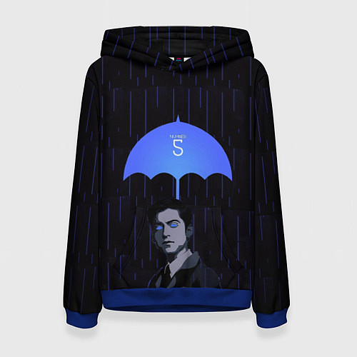 Женская толстовка Академия Амбрелла - Пятый / 3D-Синий – фото 1